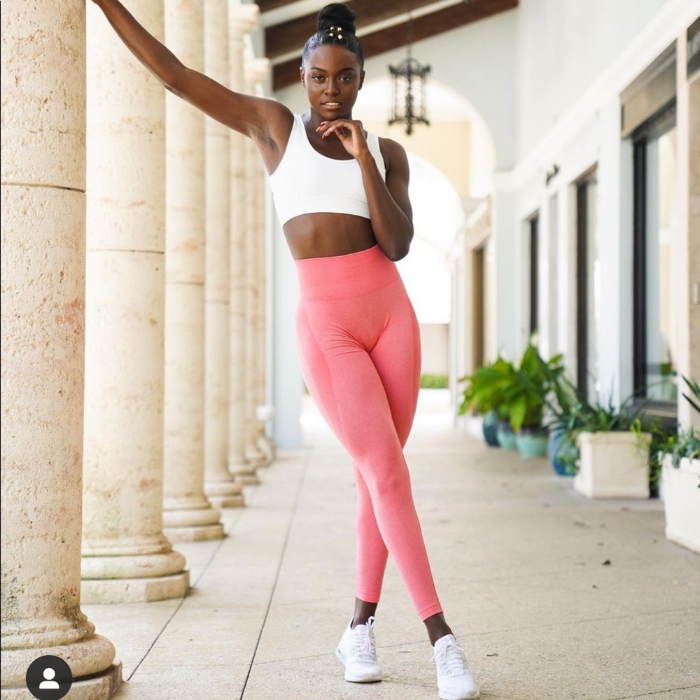 NVGTN coral leggings size small-worn once